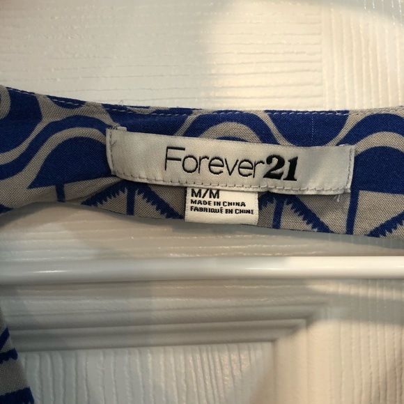 Blue and Gray Summer Dress Forever 21 size medium. - Picture 6 of 6